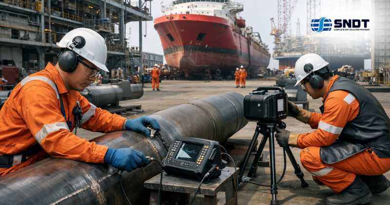 Conventional NDT services in Singapore for marine